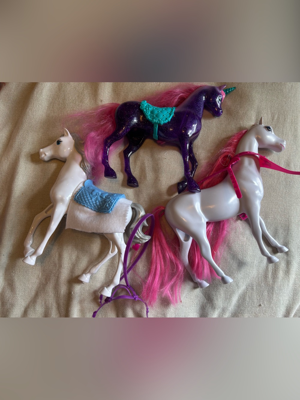 Lot of Barbie horses